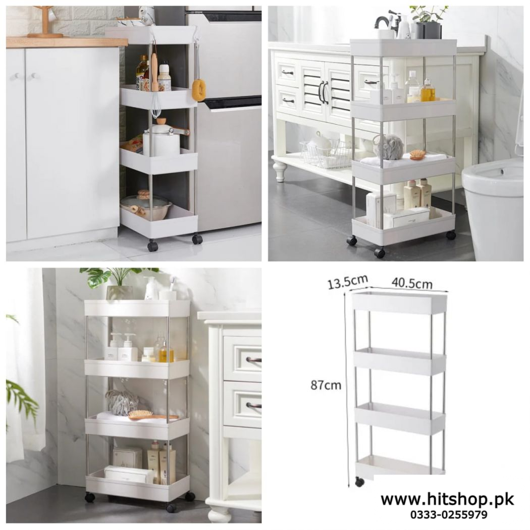 4 tier Movable Kitchen Trolley 